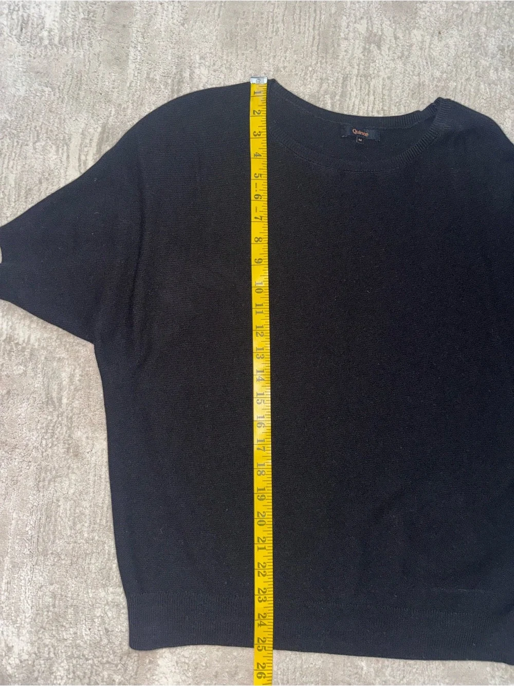 Quince Lightweight Cotton Cashmere Link-Stitch Dolman Sweater - Picture 5 of 7